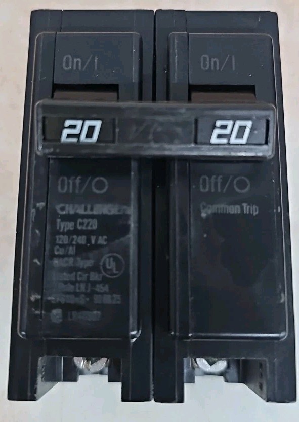Challenger C220 Circuit Breaker 2 Pole 10kA@120/240V HACR