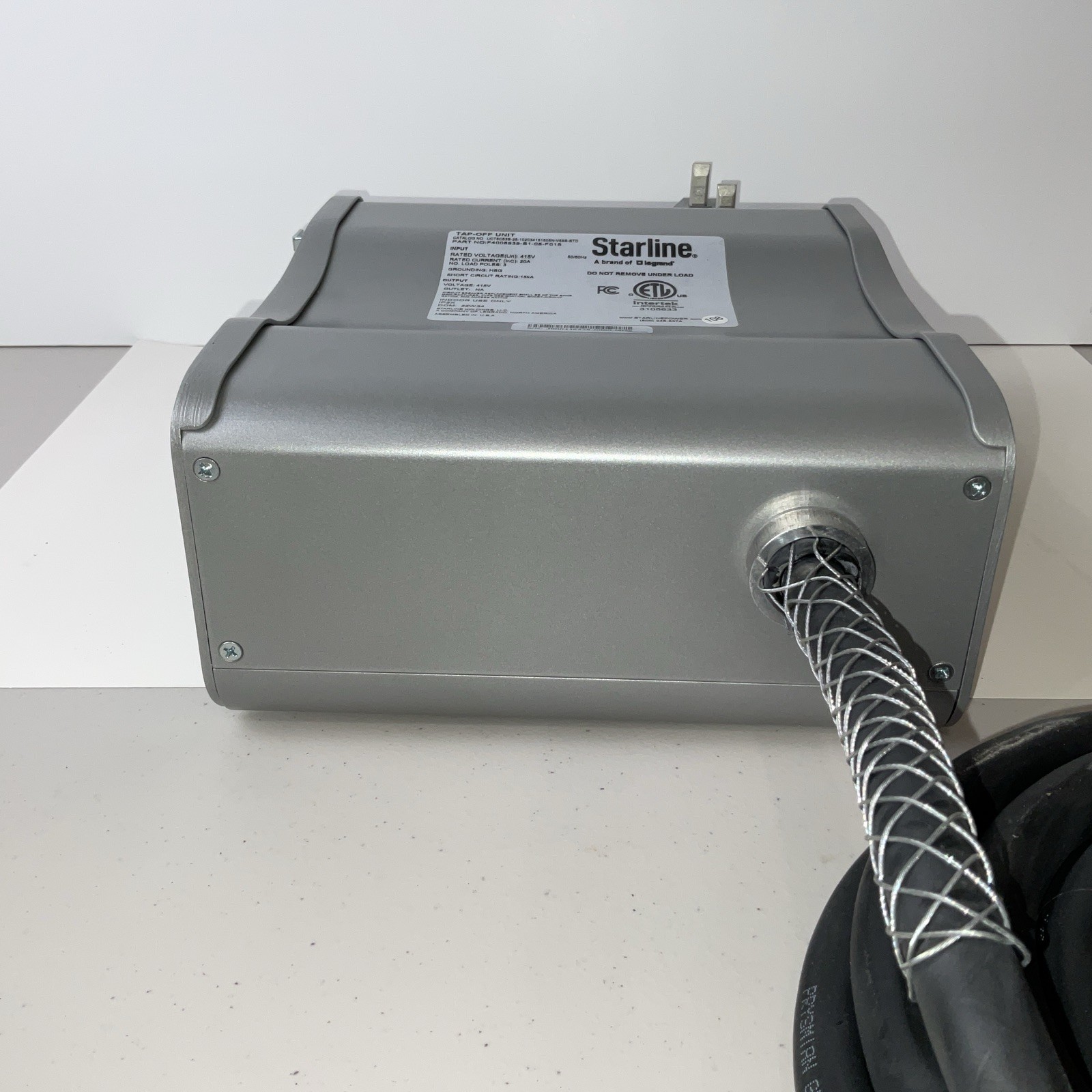 Starline Tap Off Unit / Box 415v 20A, 3 Pole F4008939S108F015 New / Data Center