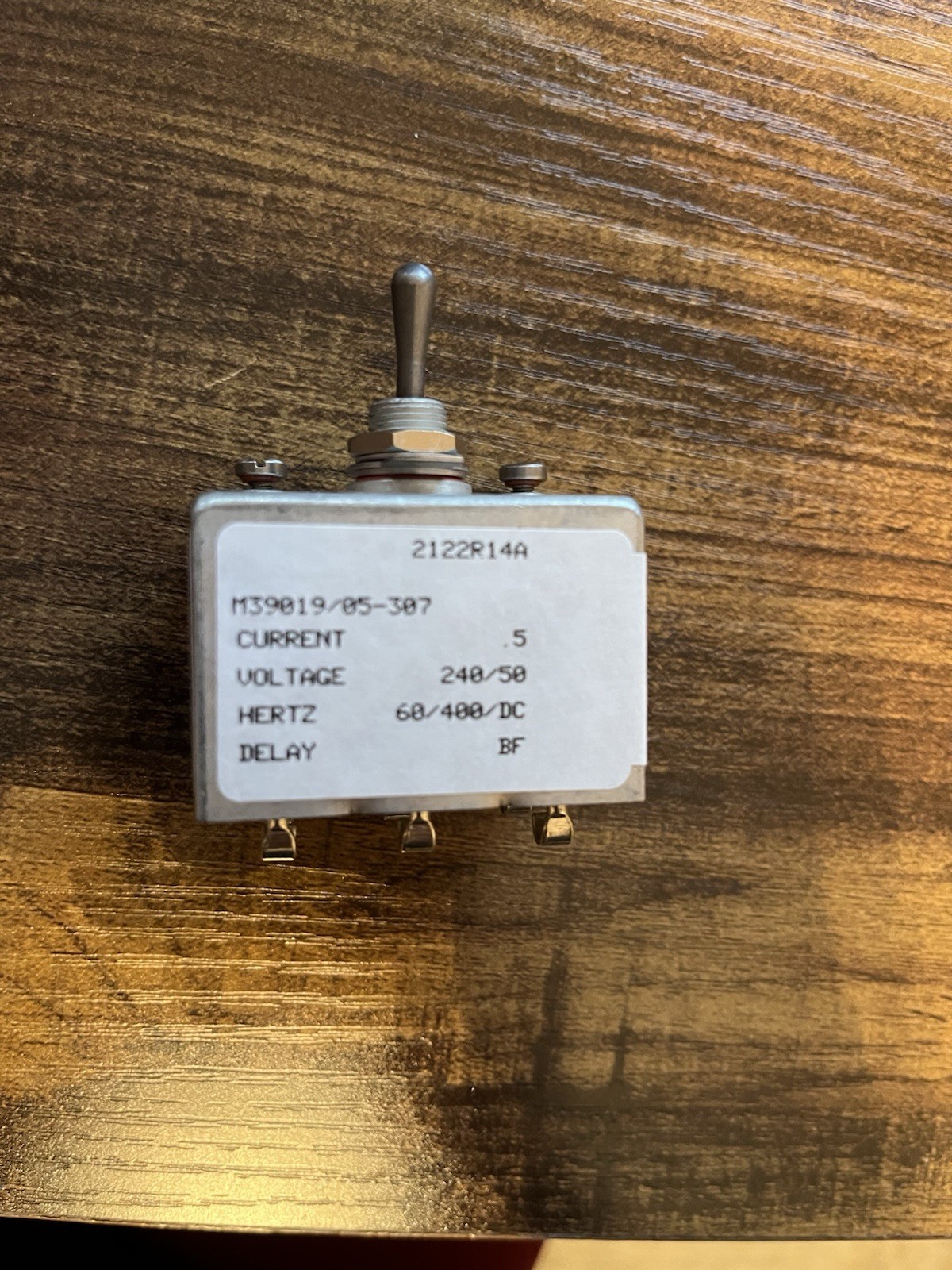 Airpax Circuit Breaker 0.5A 240V DC 3-Pole Time Delay P/N M39019/05-307 (4)