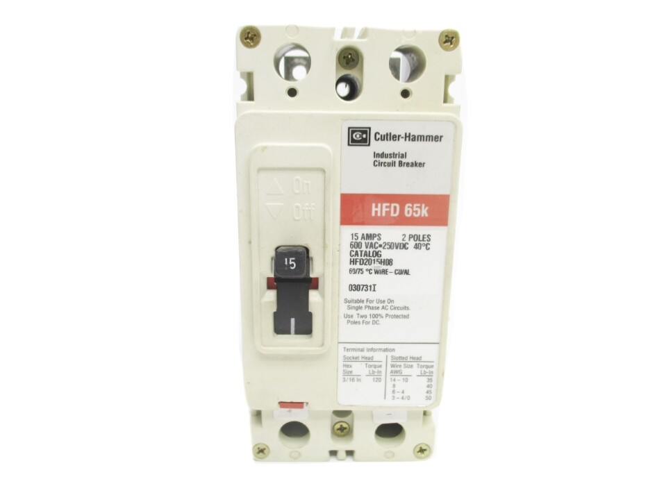 CUTLER HAMMER HFD2015H08 15A 600VAC UNMP
