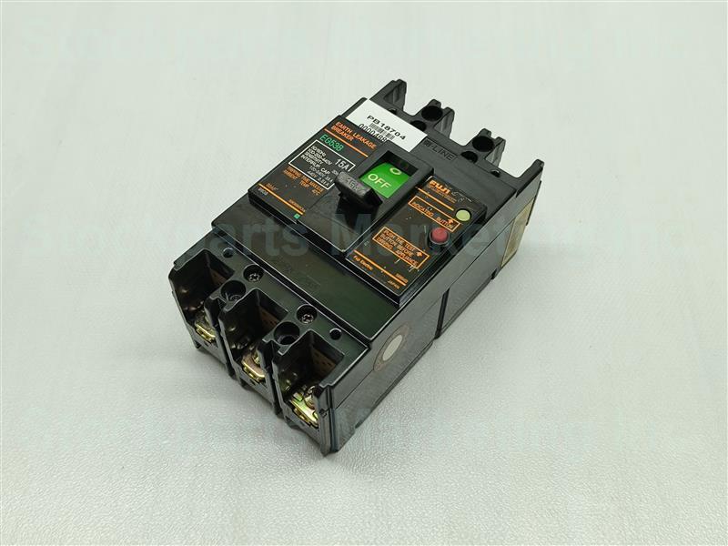 Fuji Electric EG53B Circuit Breaker 15A 100-200-440V 30mA 30 Days Warranty