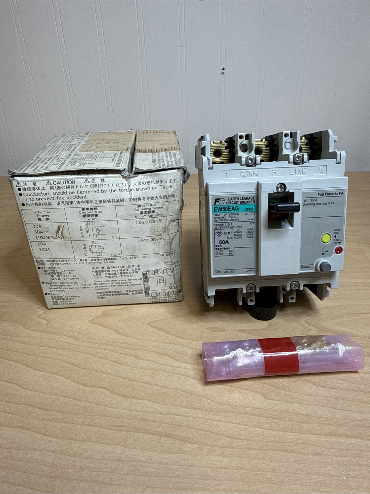 NEW! FUJI Electric EW50EAG 3P050 FA Air Switch Breaker