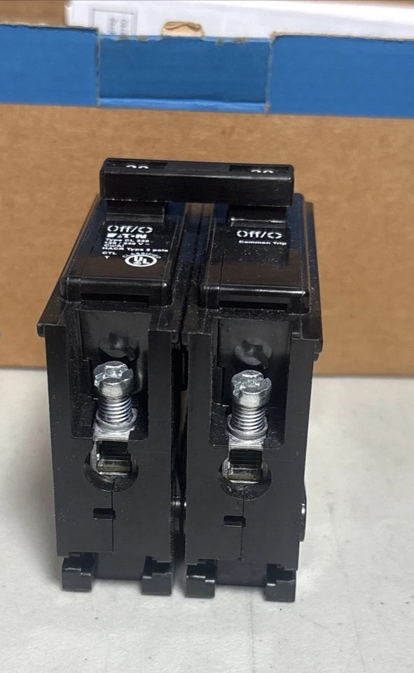 (2) New EATON CL220 Circuit Breakers 20 AMP 2 Pole Type CL- US SELLER