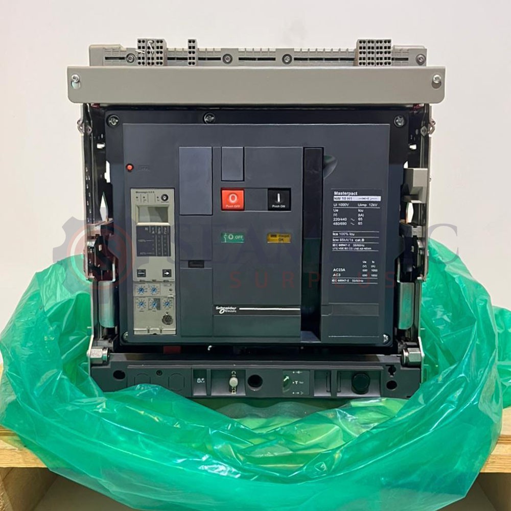 New Schneider Air Circuit Breaker Masterpact NW10H1 – 1000 A – 3 poles