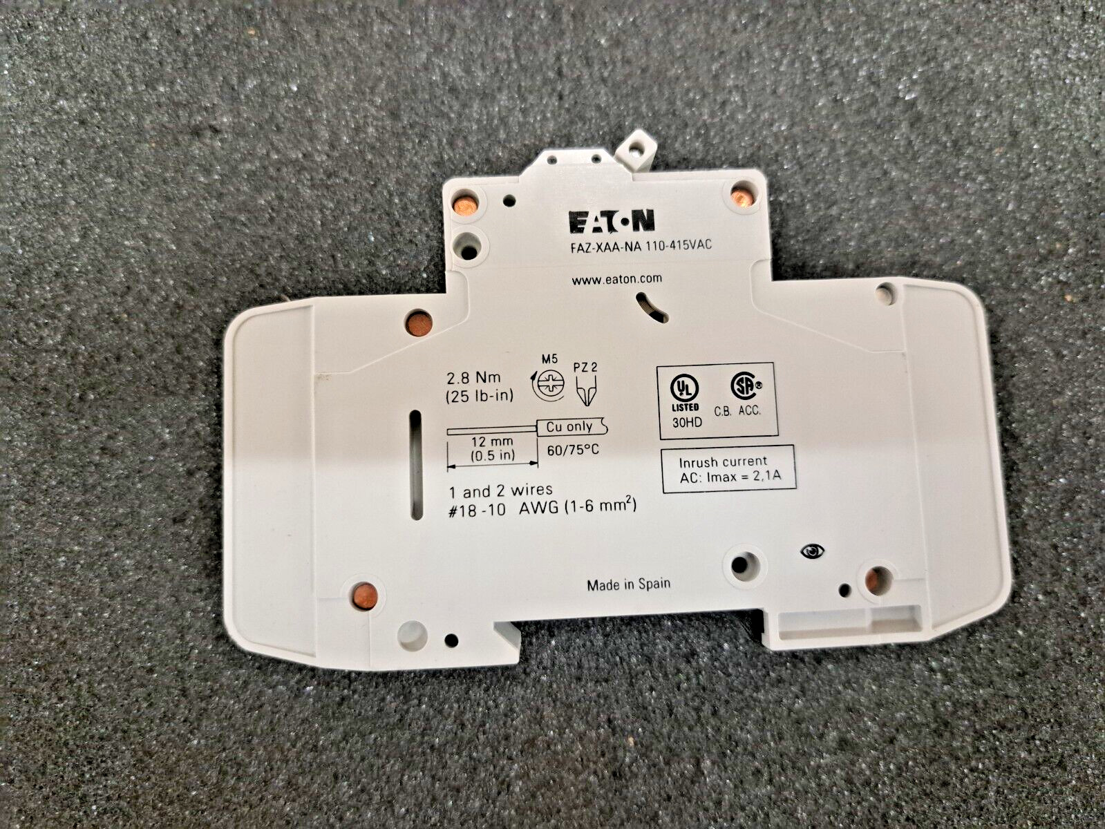 New, Eaton, FAZ-XAA-NA110-415VAC, Shunt Release; 110-415VAC