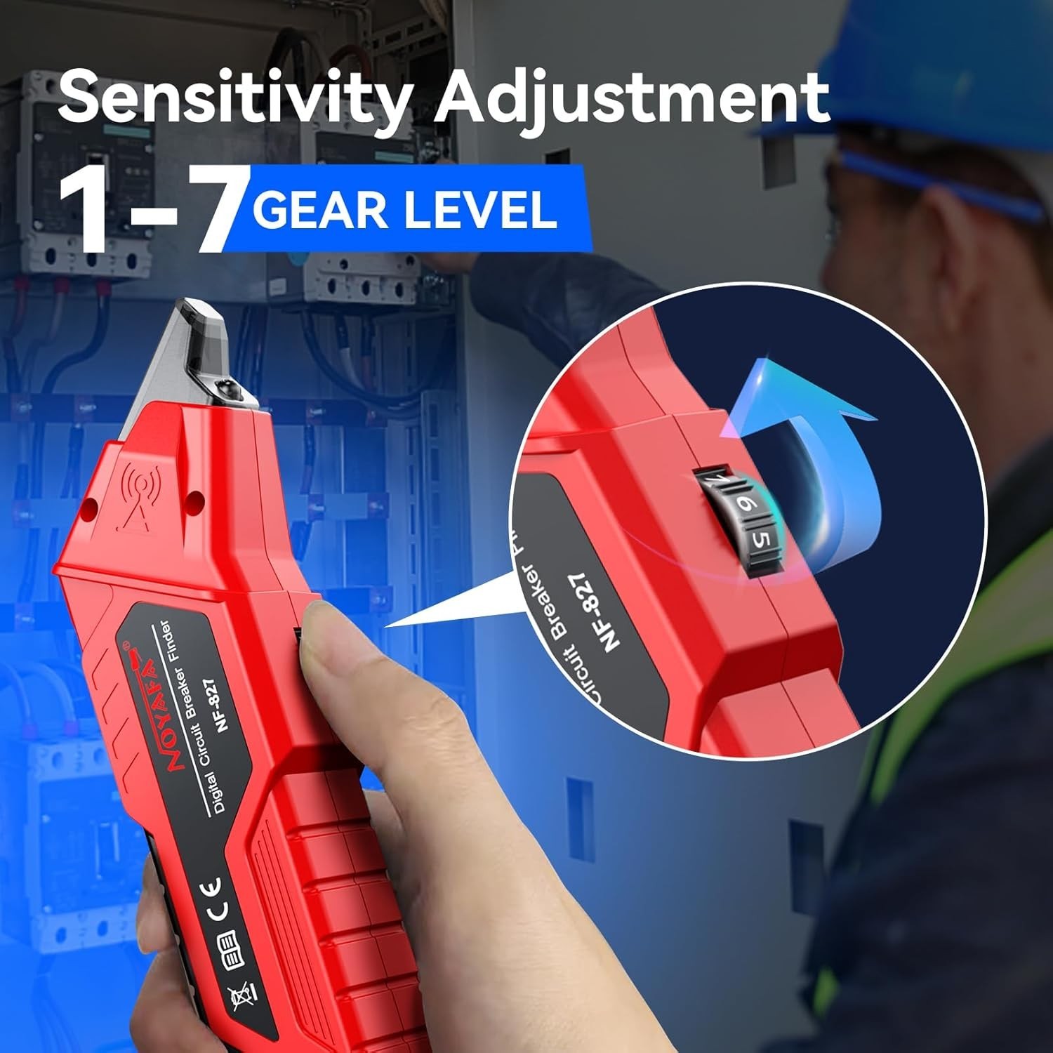 Circuit Breaker Finder Tool with Accessories GFCI Outlet Tester 90-120V AC
