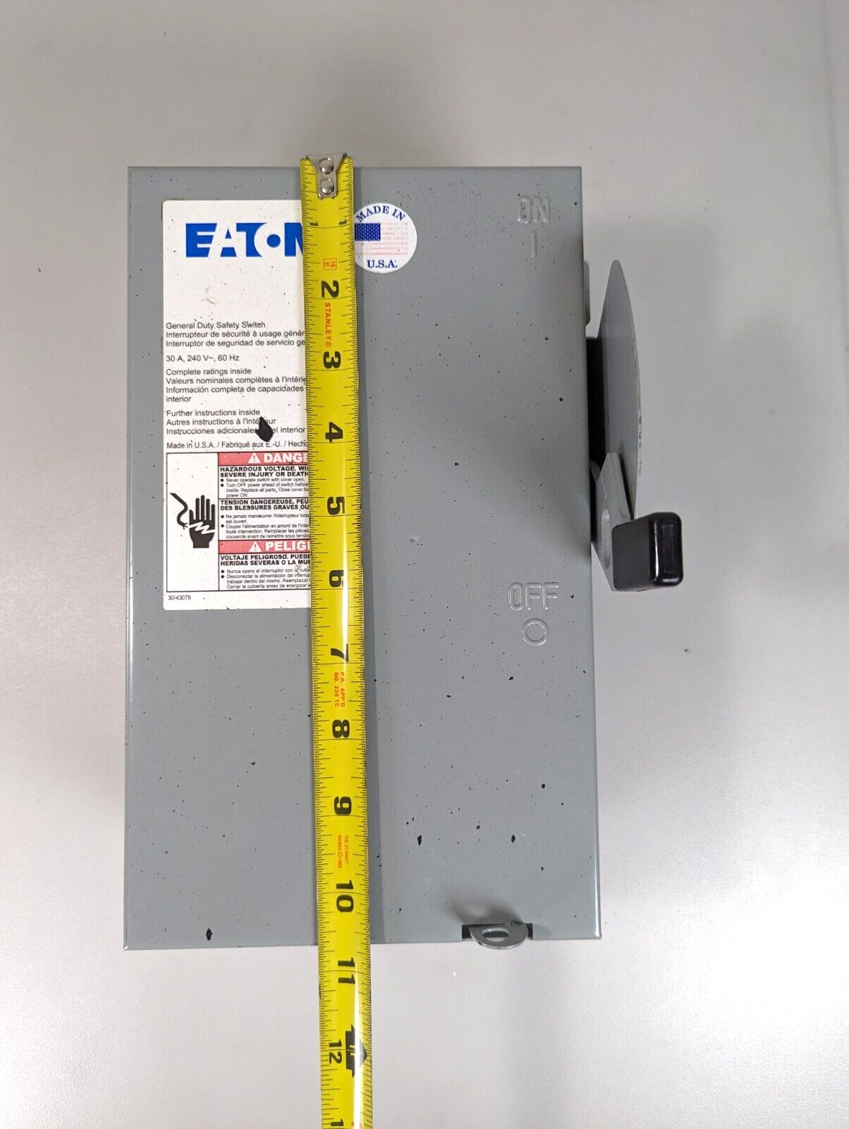 EATON CUTLER-HAMMER DG321NGB SERIES B GENERAL DUTY SAFETY SWITCH