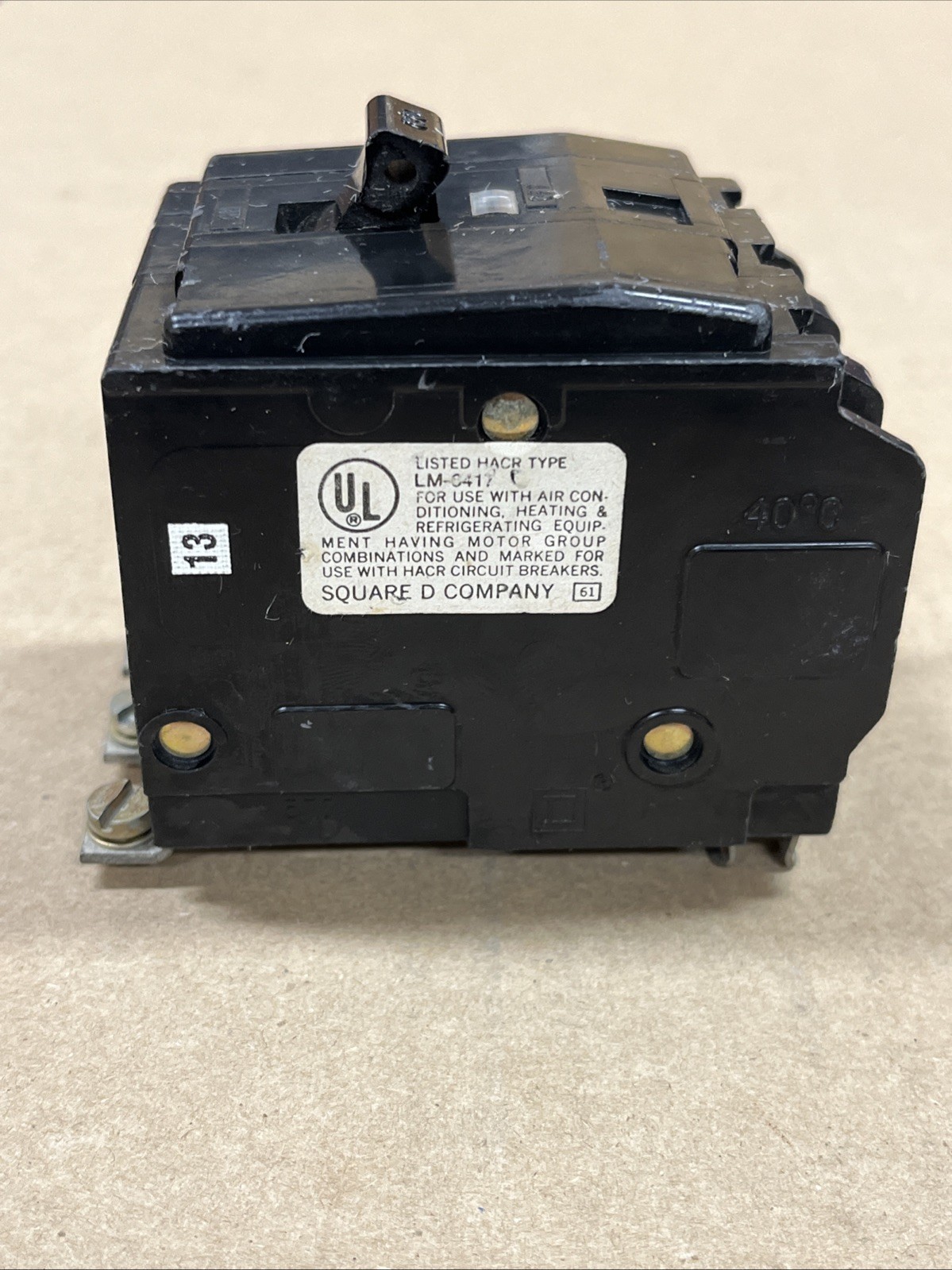 SQ-D QOB360 SQUARE D CIRCUIT BREAKER 3 POLE, 60A Bolt-on 10k 13