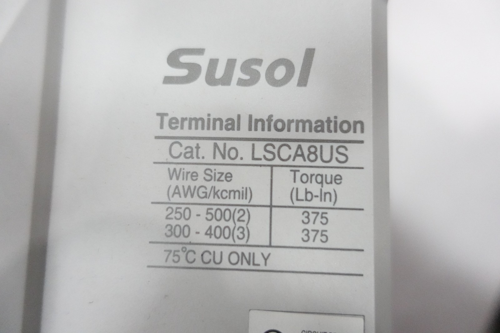 Susol LSCA8US TS800NU Molded Case Circuit Breaker 700a Amp 240/480/600v-ac 3p