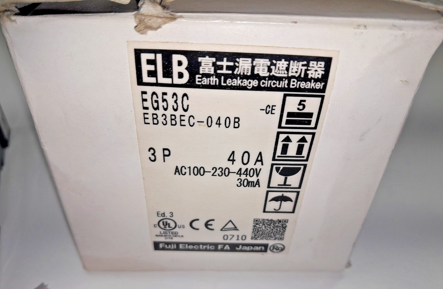 New In Box FUJI Electric EG53C Circuit Breaker EB3BEC-040B AC100-230-440V 40A