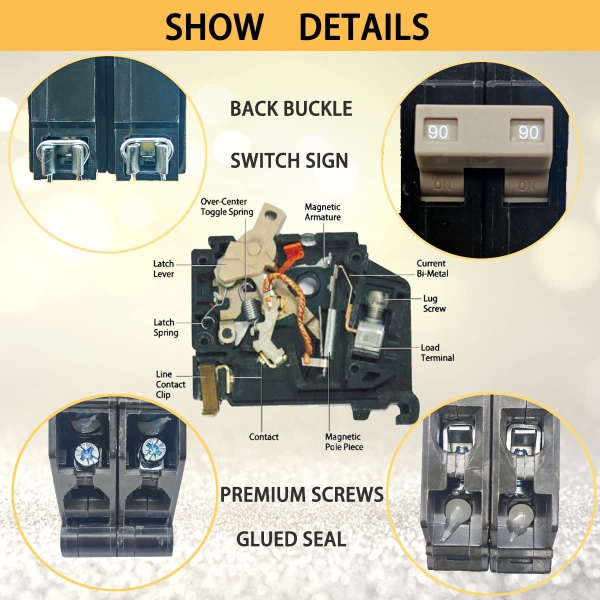 100 Amp 2-Pole Circuit Breaker – OEM Certified with Thermal Magnetic Protection