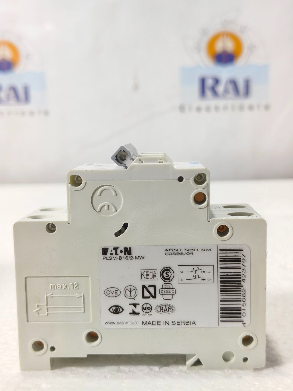 EATON X POLE PLSM-B16/2-MW 16AMP TYPE B DOUBLE POLE MCB PLSMB162MW FREE SHIP