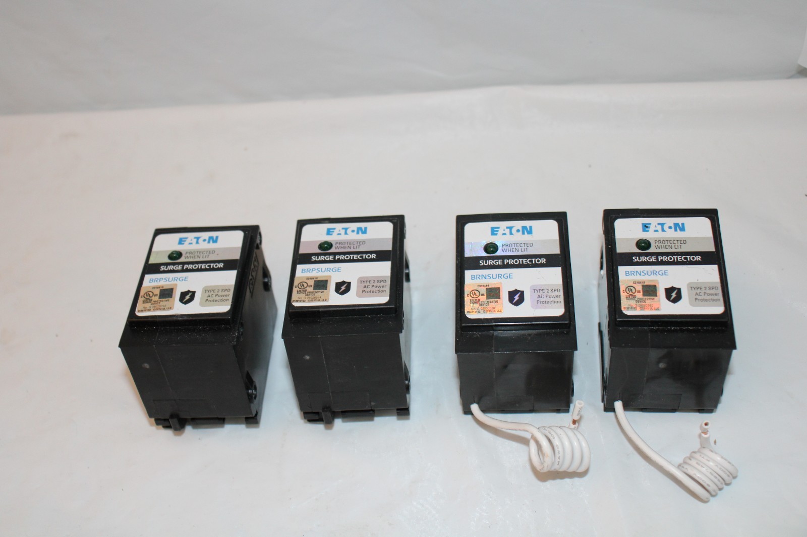 A LOT OF 4 Eaton BRNSURGE Surge Protector Device Type 2 120/240V 2 Pole NEW *3