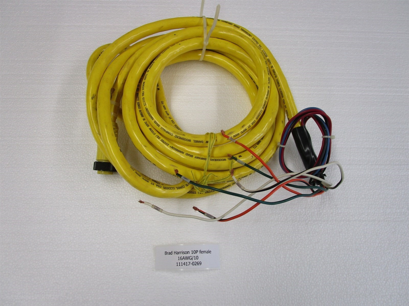 Brad Harrison Daniel Woodhead 47239 10P female 16AWG/10 18 ft. 600V 7 AMP Cable