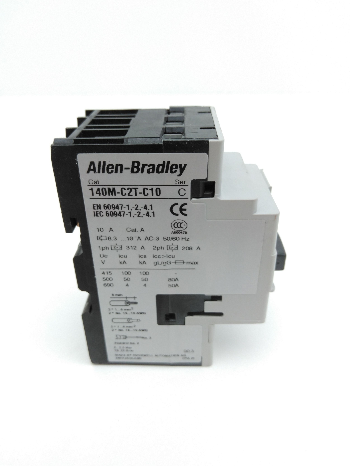 Allen-Bradley 140M-C2T-C10 Circuit Breaker, Ser C, 6.3-10A