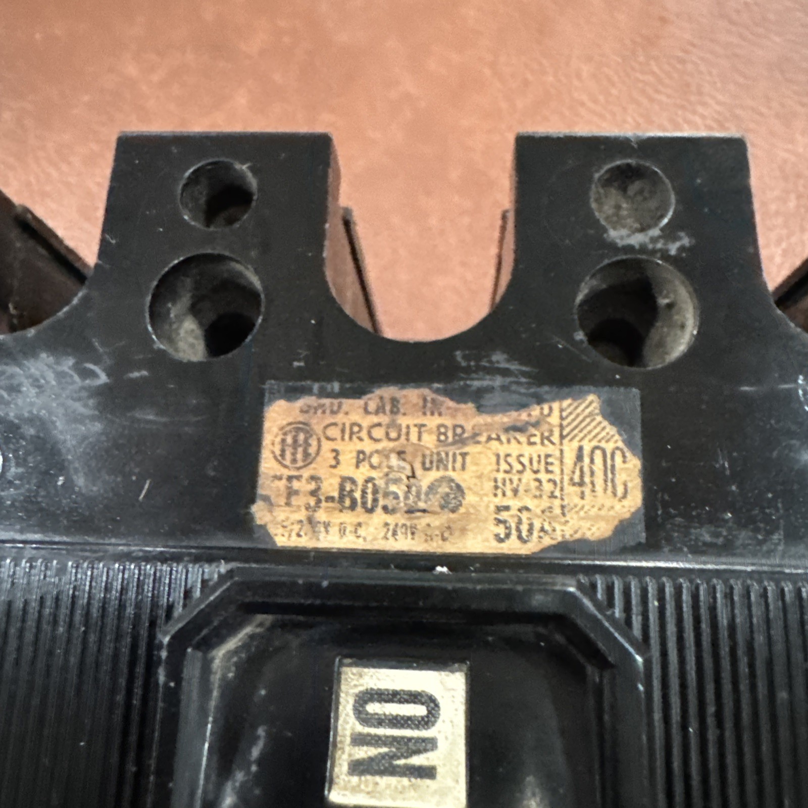 ITE EH EH3 EH3-B050 3 Pole 50 Amp 480v Circuit Breaker EH3B050 3P 50A Flawed
