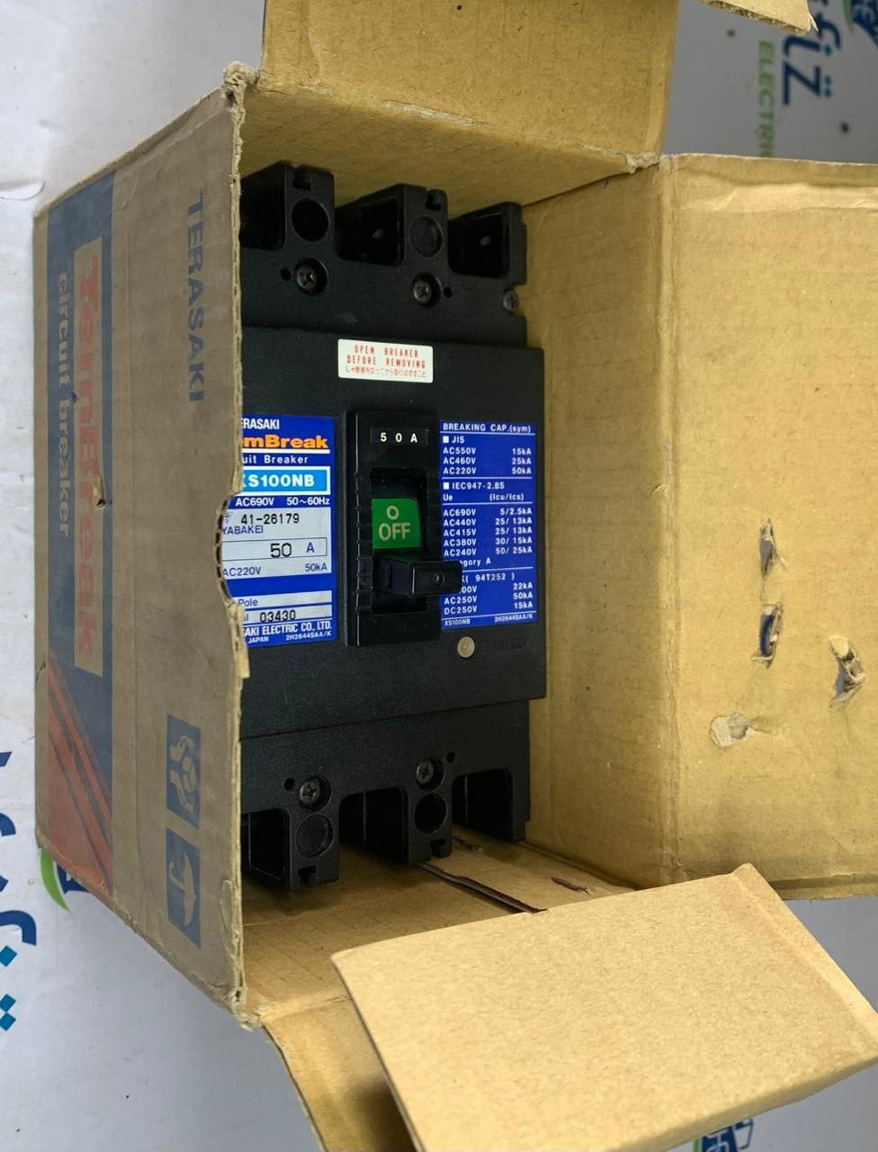 TERASAKI TEMBREAK XS100NB CIRCUIT BREAKER 50A 440VAC 25KA FREE FAST SHIPPING