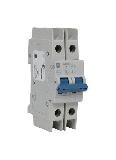 ALLEN BRADLEY, 1489-M2D060: Miniature Circuit Breaker, 2 Pole, 6A, DIN Mount