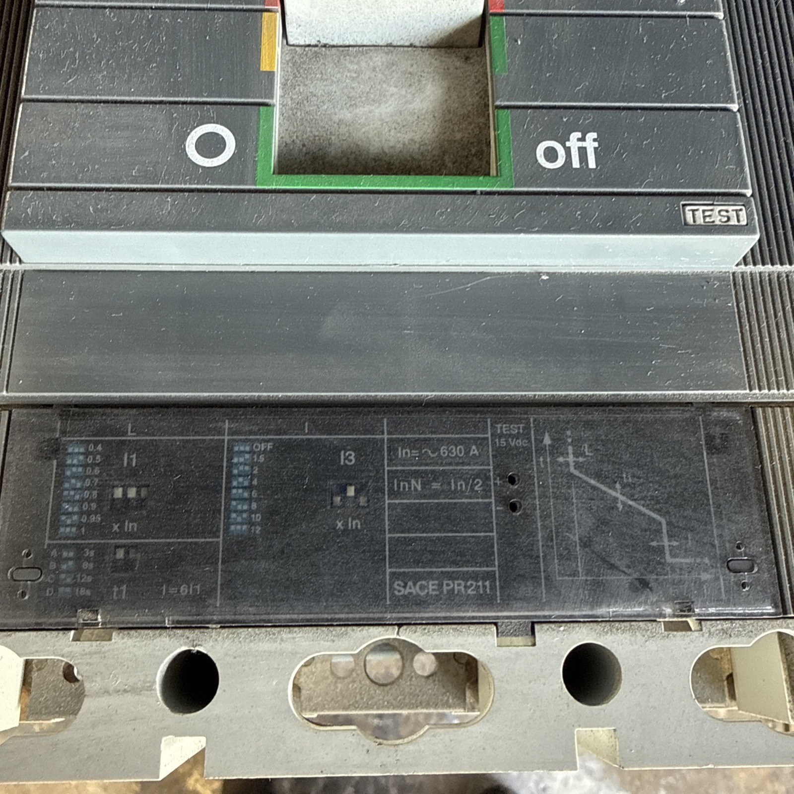 ABB SACE S6N CIRCUIT BREAKER 630A 3POLE 440VAC