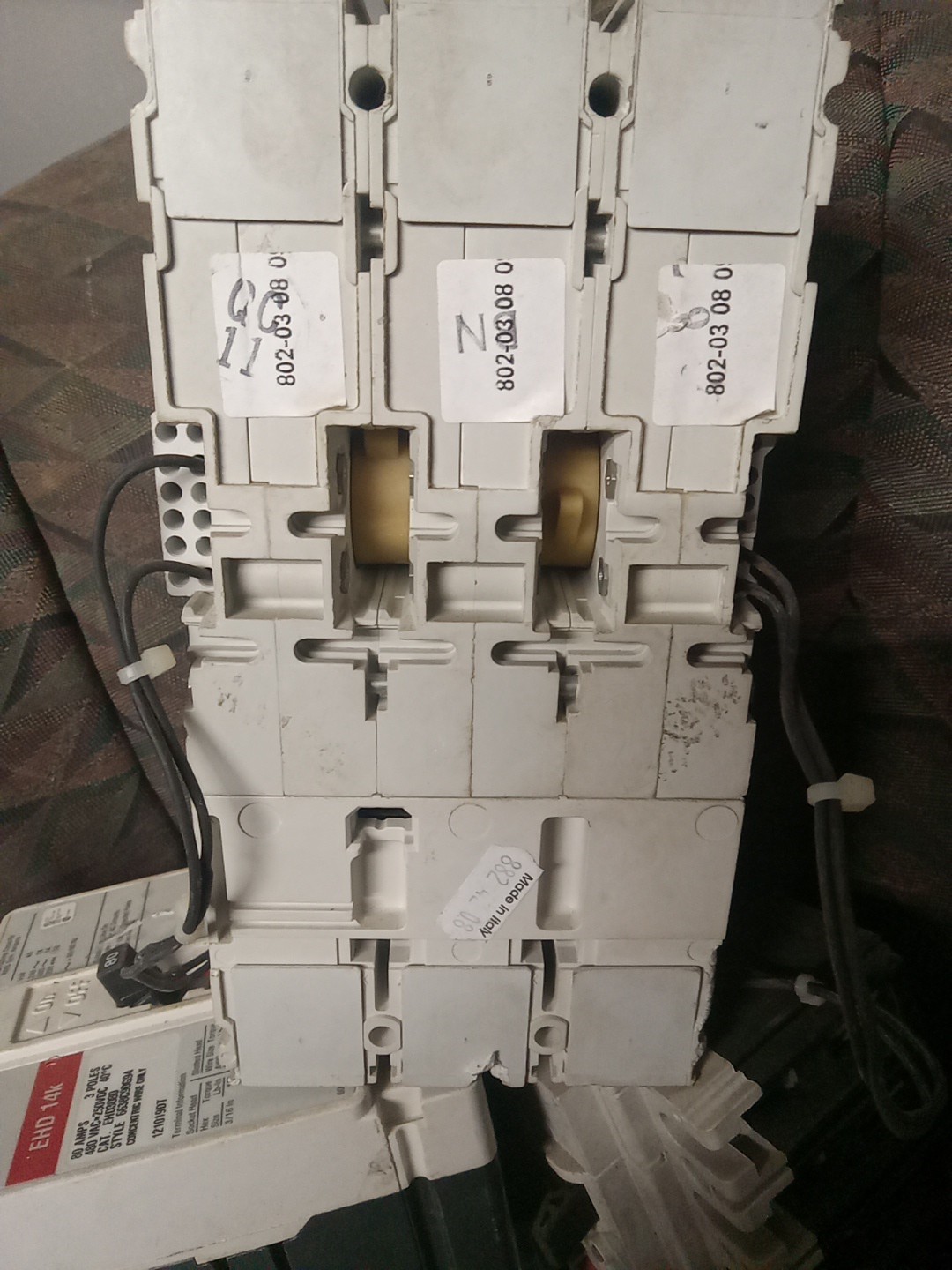 ABB SACE TMAX T4N 250 3 POLE CIRCUIT BREAKER 600V 30Amp Trip Unit & Test Report