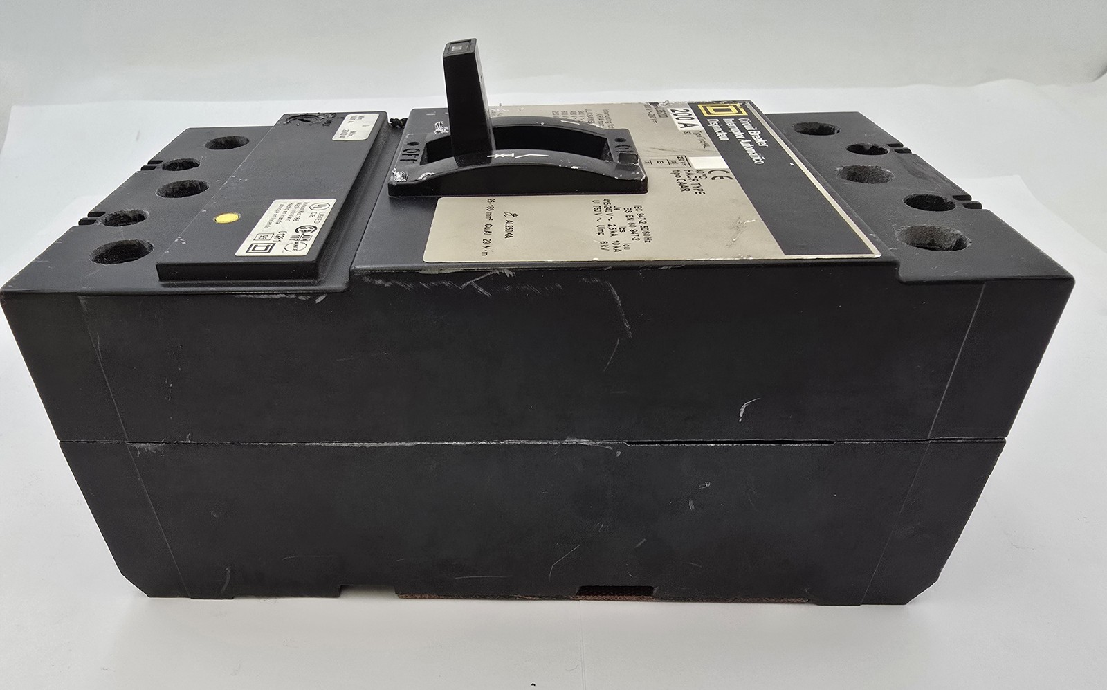 Square D KAL36200 Bolt On Circuit Breaker 200A 600VAC 250VDC HACR 50/60Hz