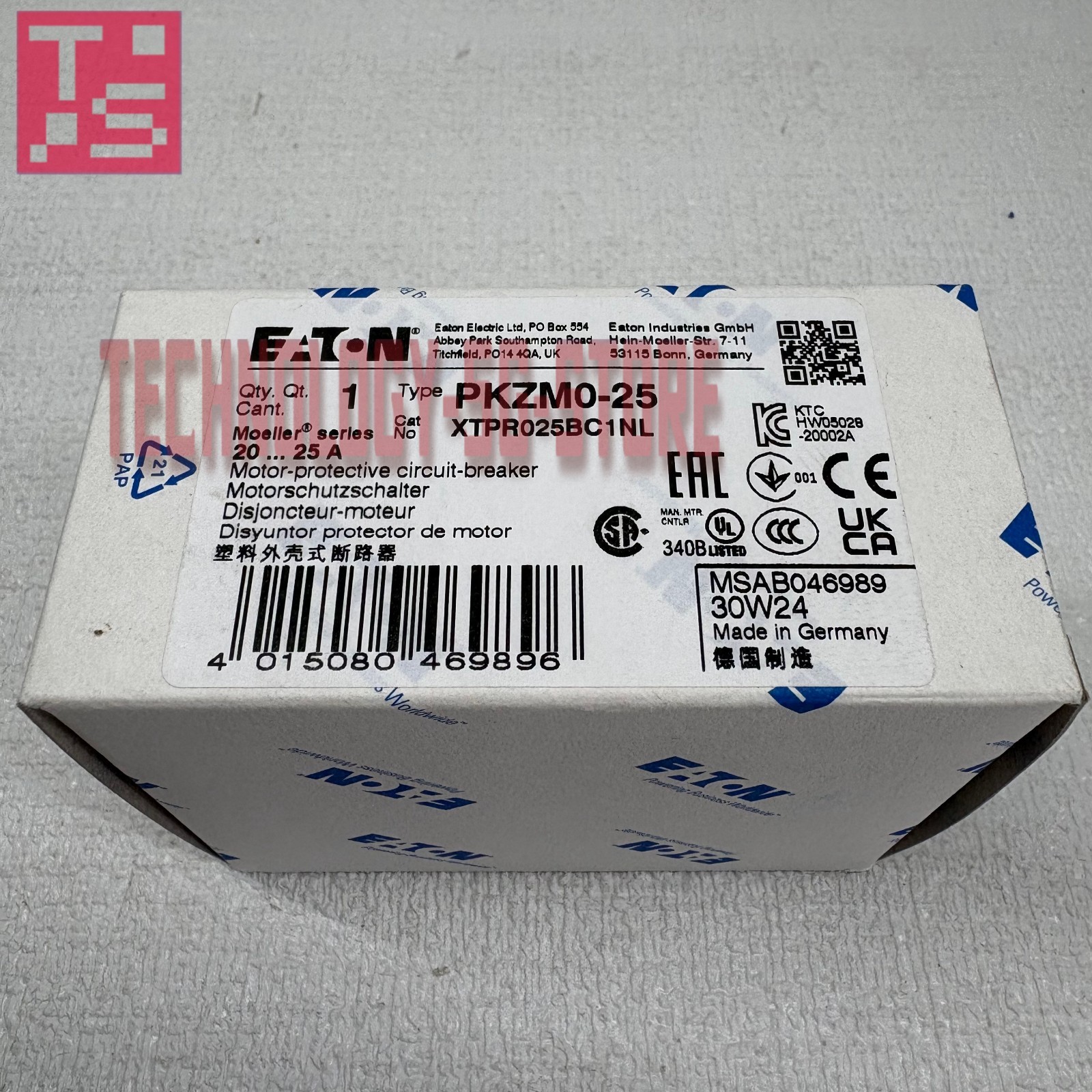 1PCS New Eaton Moeller PKZM0-25 Motor Circuit Breaker