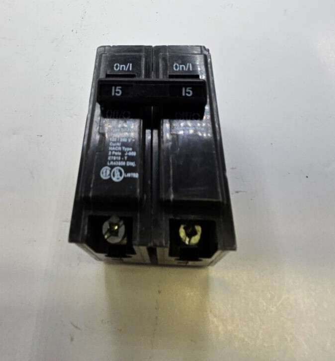 EATON BR 15 Amp 120/240 Volts 2-Pole Circuit Breaker Type C215 LR43556 BR215