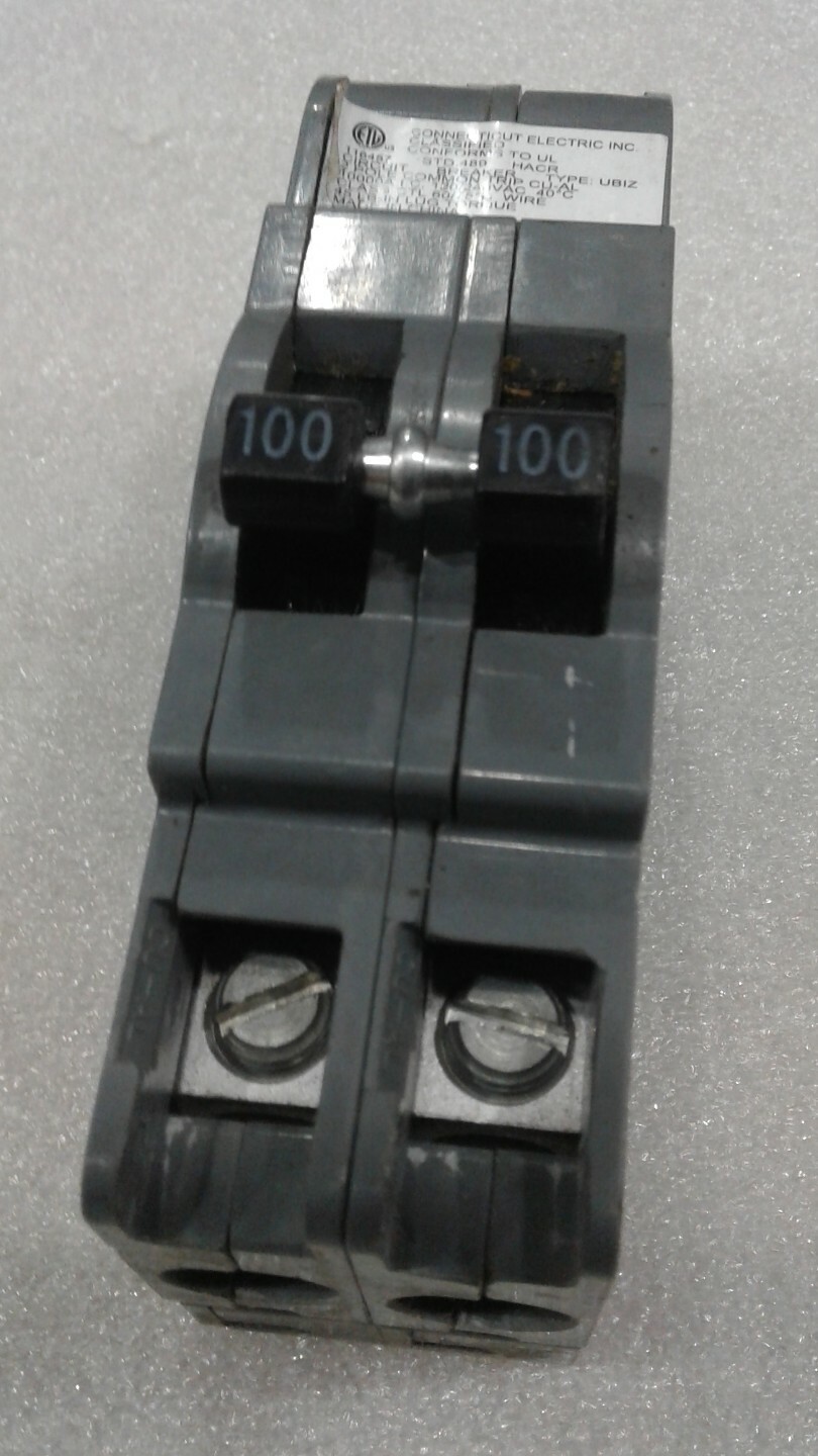 UBIZ2100 ZINSCO 2P 100A 240VCIRCUIT BREAKER NEW