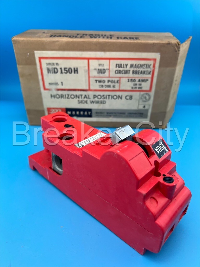 Murray Crouse-Hinds MD2150H Circuit Breaker 150 Amp 2 Pole Type MDH 240V 2P *NEW