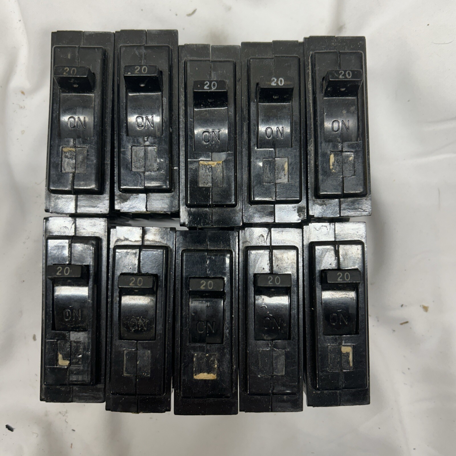 (10-Pack) GE TQL1120 20-Amp 1-Pole TQL-AC Circuit Breaker 20A 1P – Lot of (10)