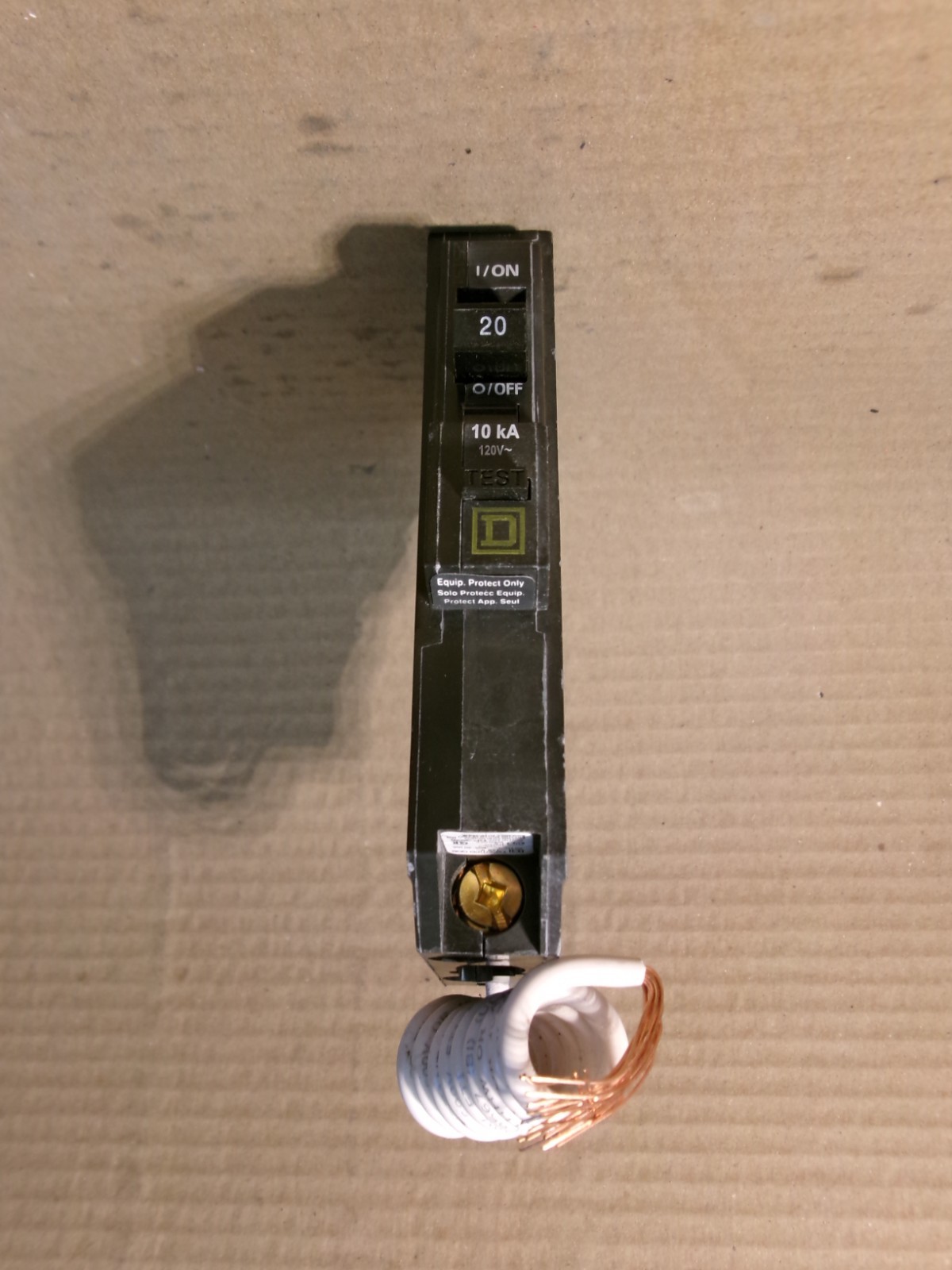 NEW Square D QOB120EPD 1 Pole 20 Amp 120V Circuit Breaker NNB