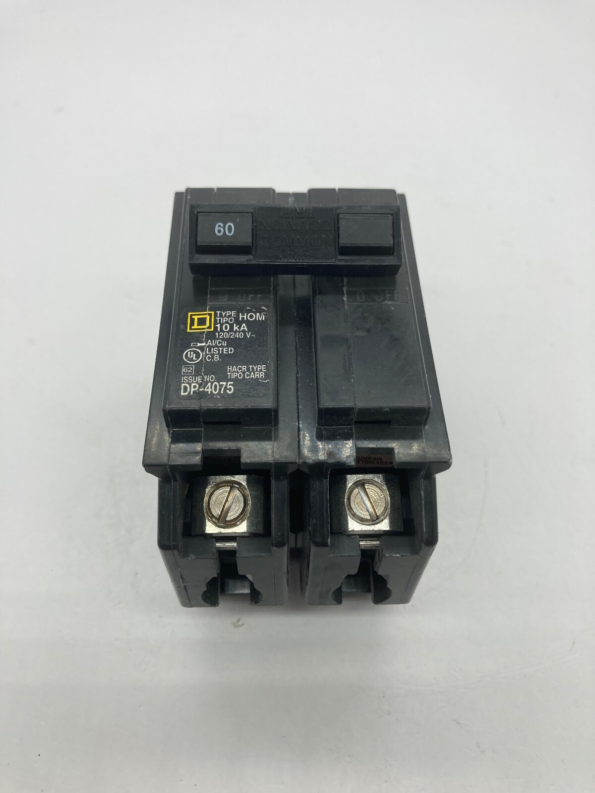 Homeline HOM260 2 Pole 60 Amp 120 240V AC Type HOM Plug In Circuit Breaker New