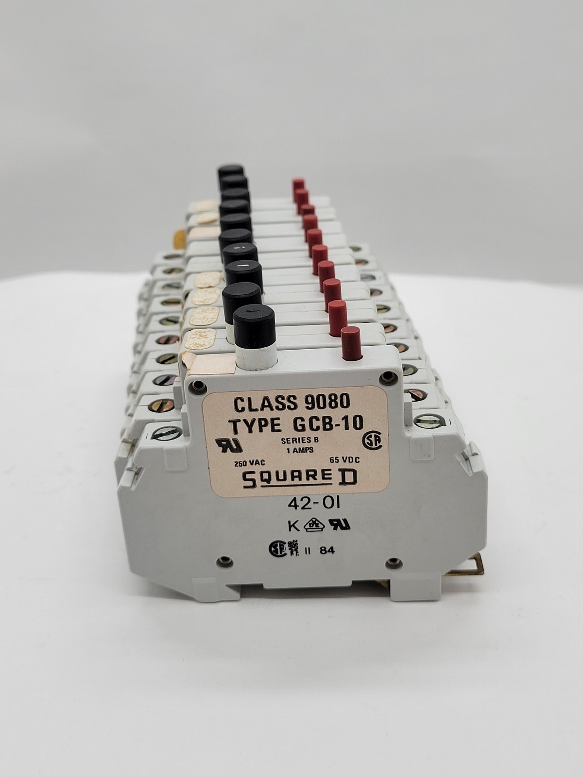 10PC Square D 9080GCB-10 Bolt-On Circuit Breaker 1A 1P 250/65V Series B