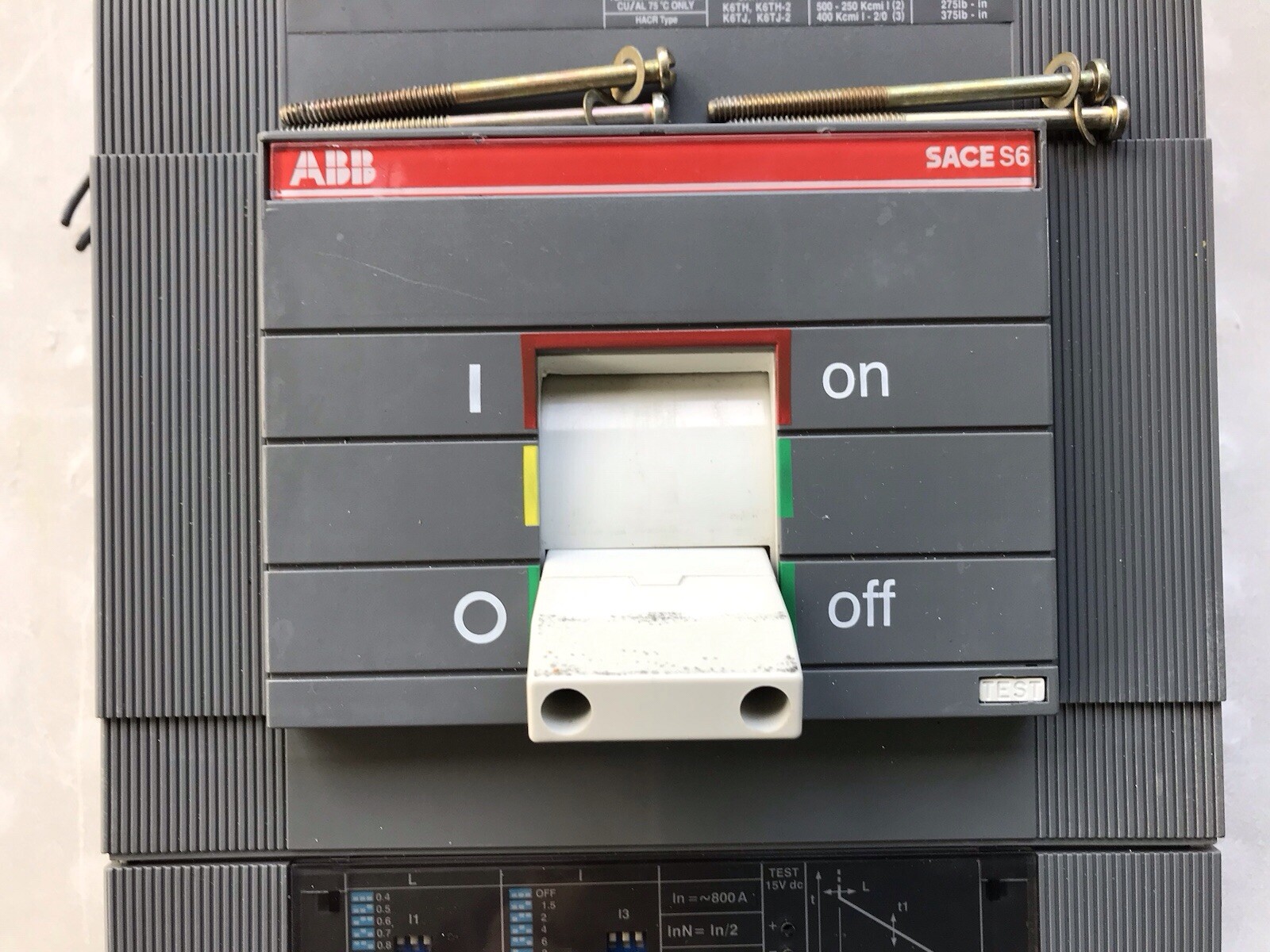 ABB S6N 3 Pole Circuit Breaker 600V