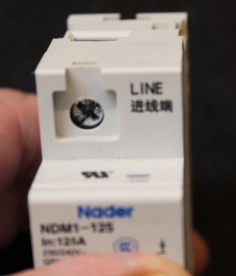 Nader 1 Pole 125 Amp circuit breaker NDM1-125 In: 125A