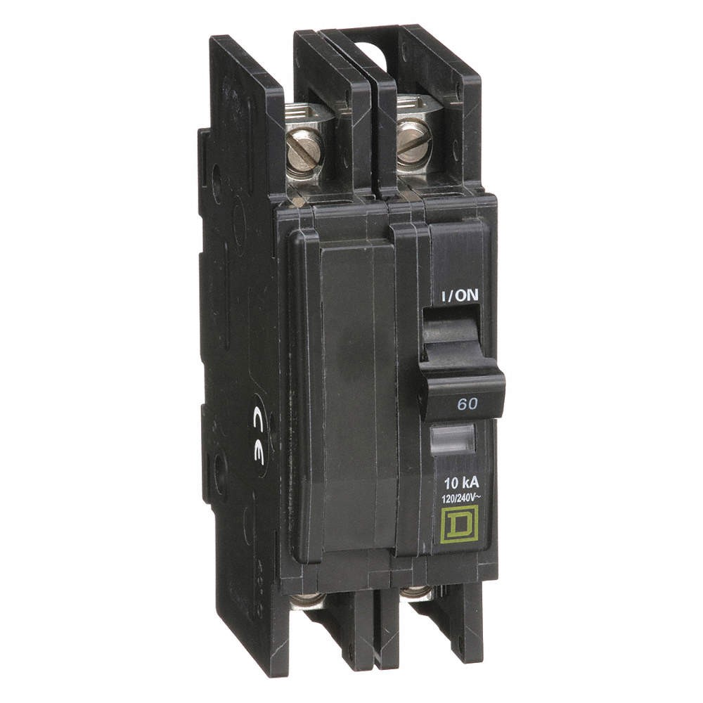 SQUARE D QOU260 Circuit Breaker,60A,120/240V,2P 5B992