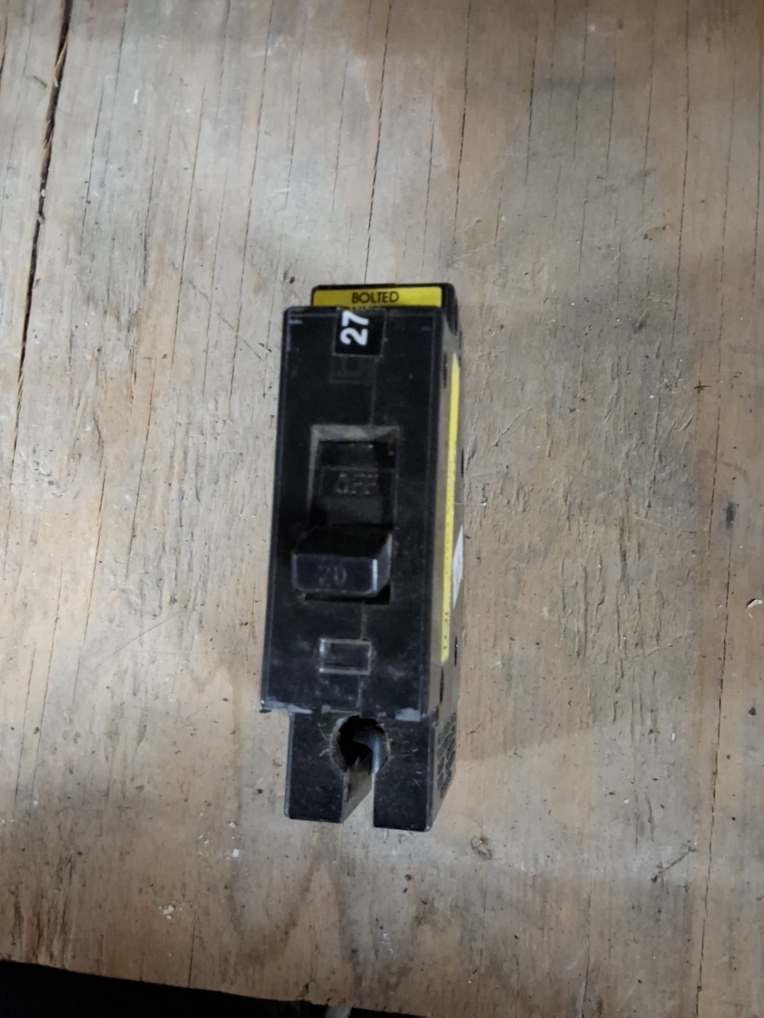 Square D EHB14020 20A Circuit Breaker 14kA 277 VAC EHB4 1 Pole 20A