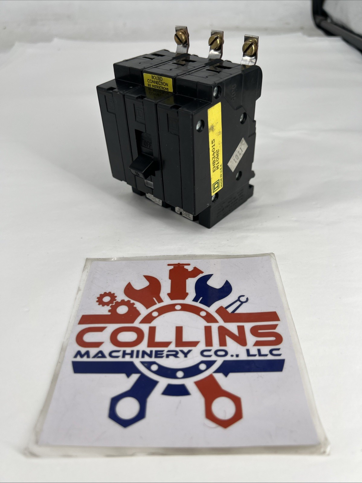 Square D EHB34015 Circuit Breaker, 15A, 3 Pole, 3 Phase, 480Y/277V, Bolt-On, USA