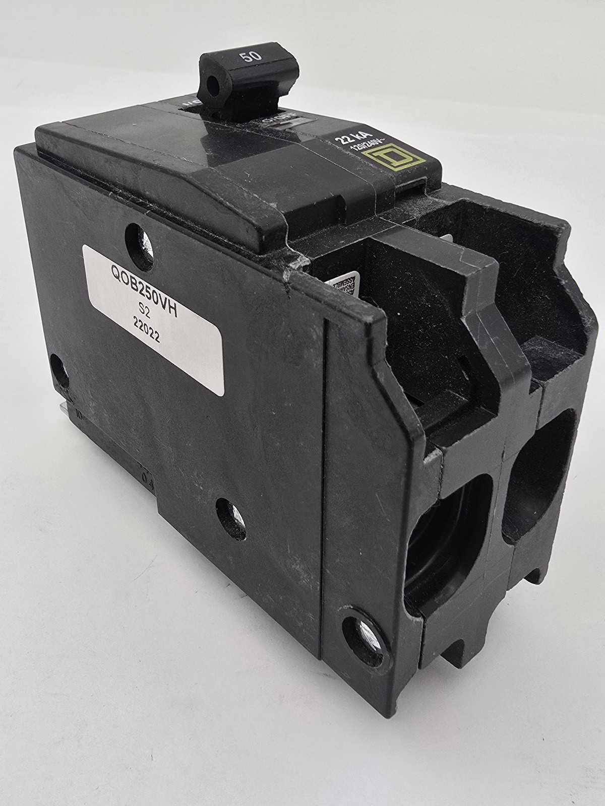 7Pc Square D QOB250VH Bolt-On Circuit Breaker 50A 240V 2P 22kA 1PH Type QOB 50 A