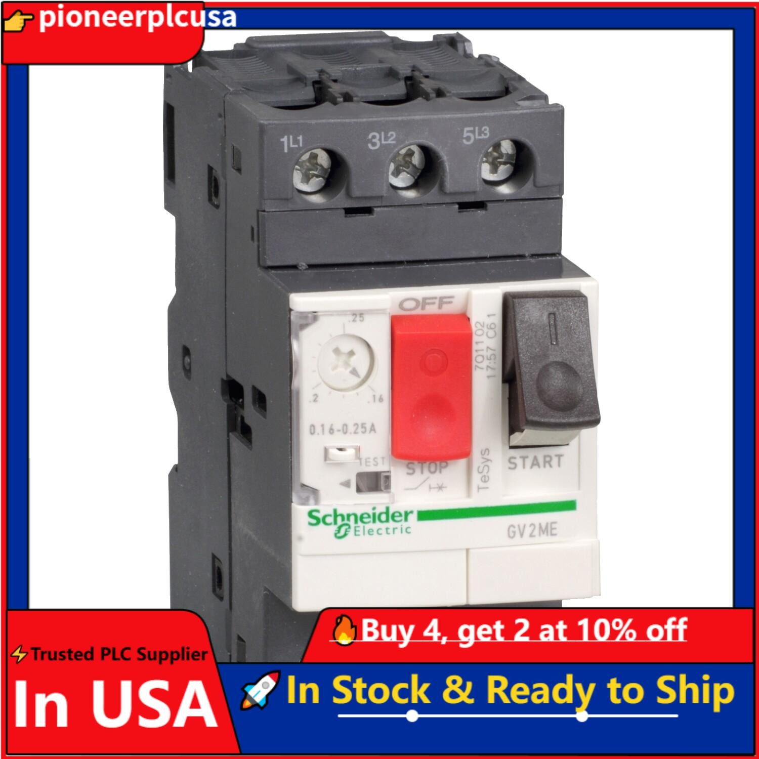 Schneider NEW GV2ME07 Circuit breaker-thermal-magnetic 1.6..2.5A US Free TAX