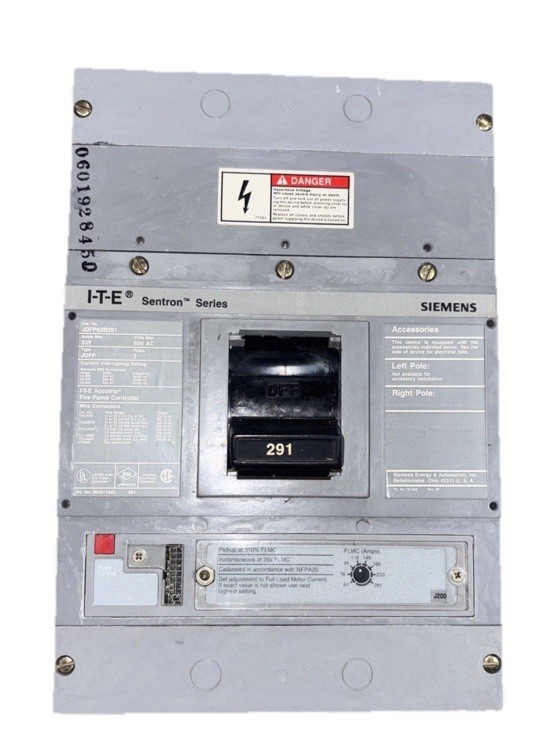 Siemens JDFP63B291 circuit breaker