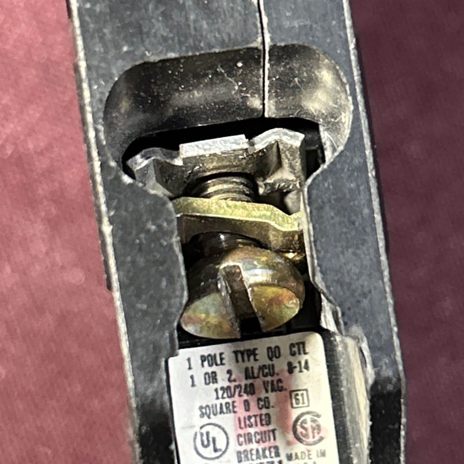 Square D QO120 30 Amp Circuit Breaker aluminum or copper wire Made in America