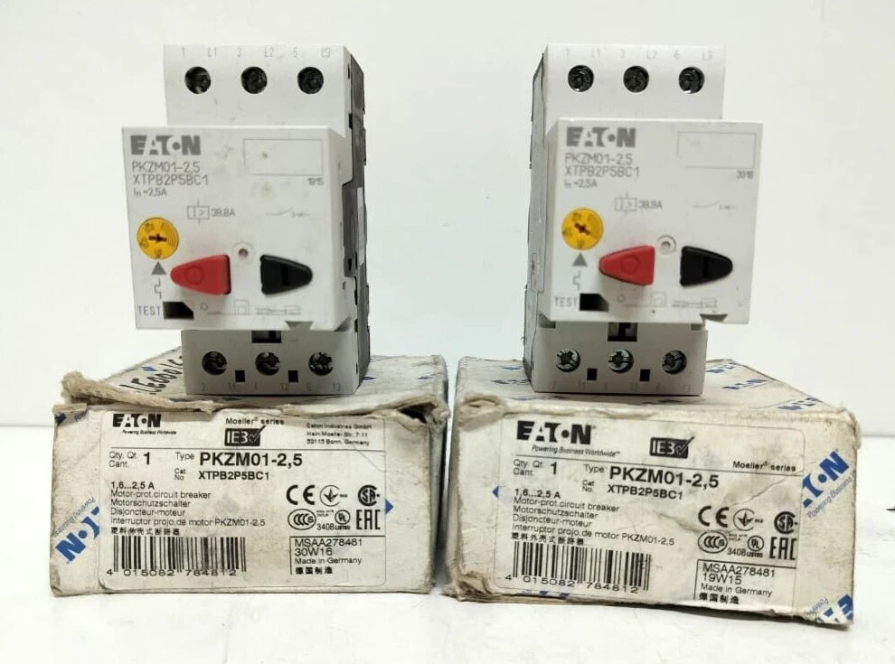 EATON MOTOR MOTOR PKZM01-2,5 XTPB2P5BC1 / LOT OF 2