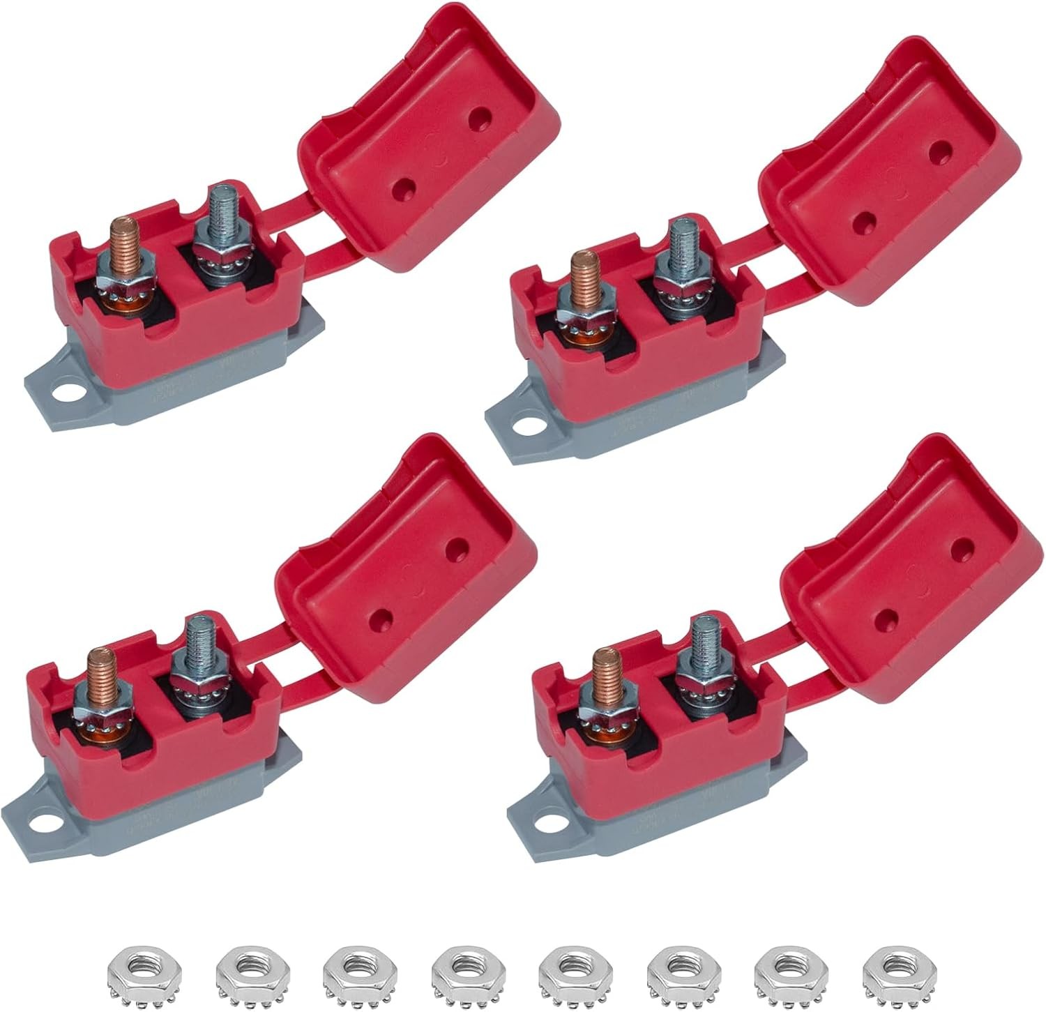 Auto Reset Circuit Breaker, Stud Type Circuit Breakers with Cover, 12V – 24V DC