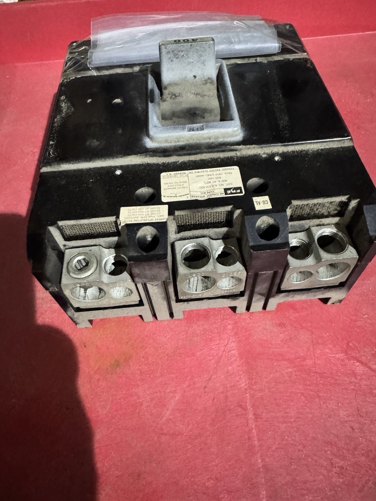 FPE HJB23N 400A Main Circuit Breaker 3-Pole 240V AC Thermal Protection