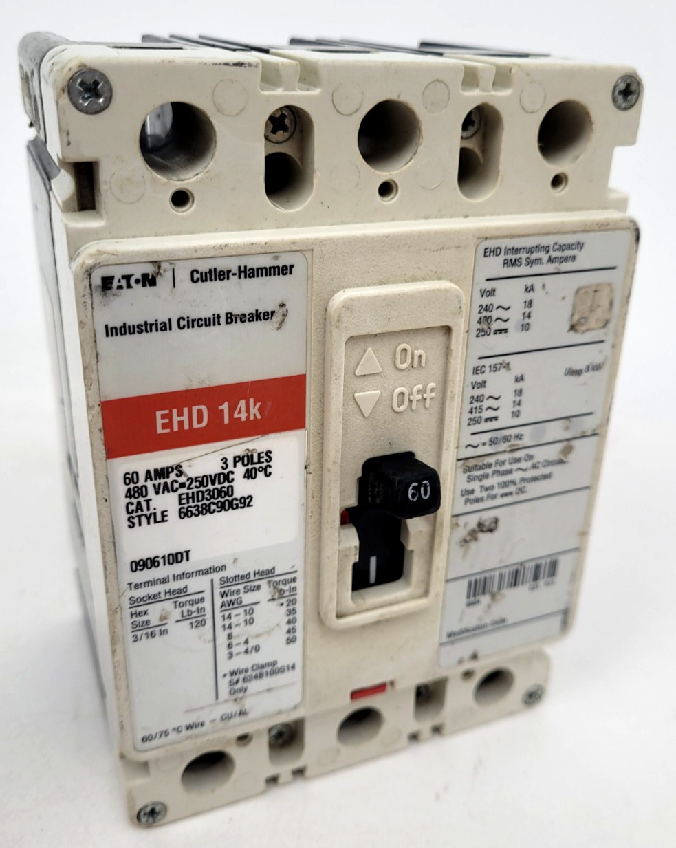EHD3060 Eaton 60 Amp Circuit Breaker – Next Day Option