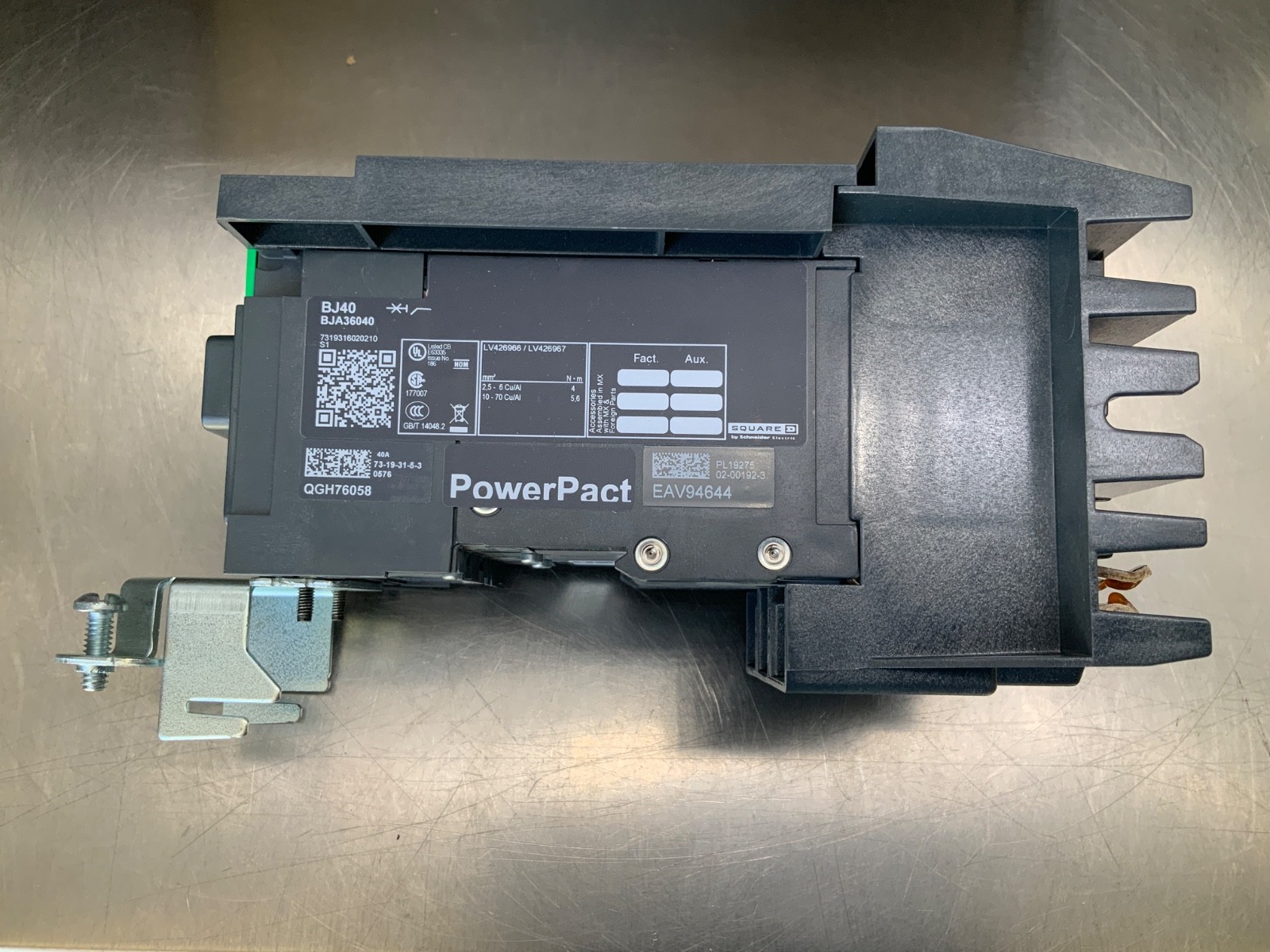Square D BJA36040 PowerPact B Circuit Breaker 3-Pole 30A