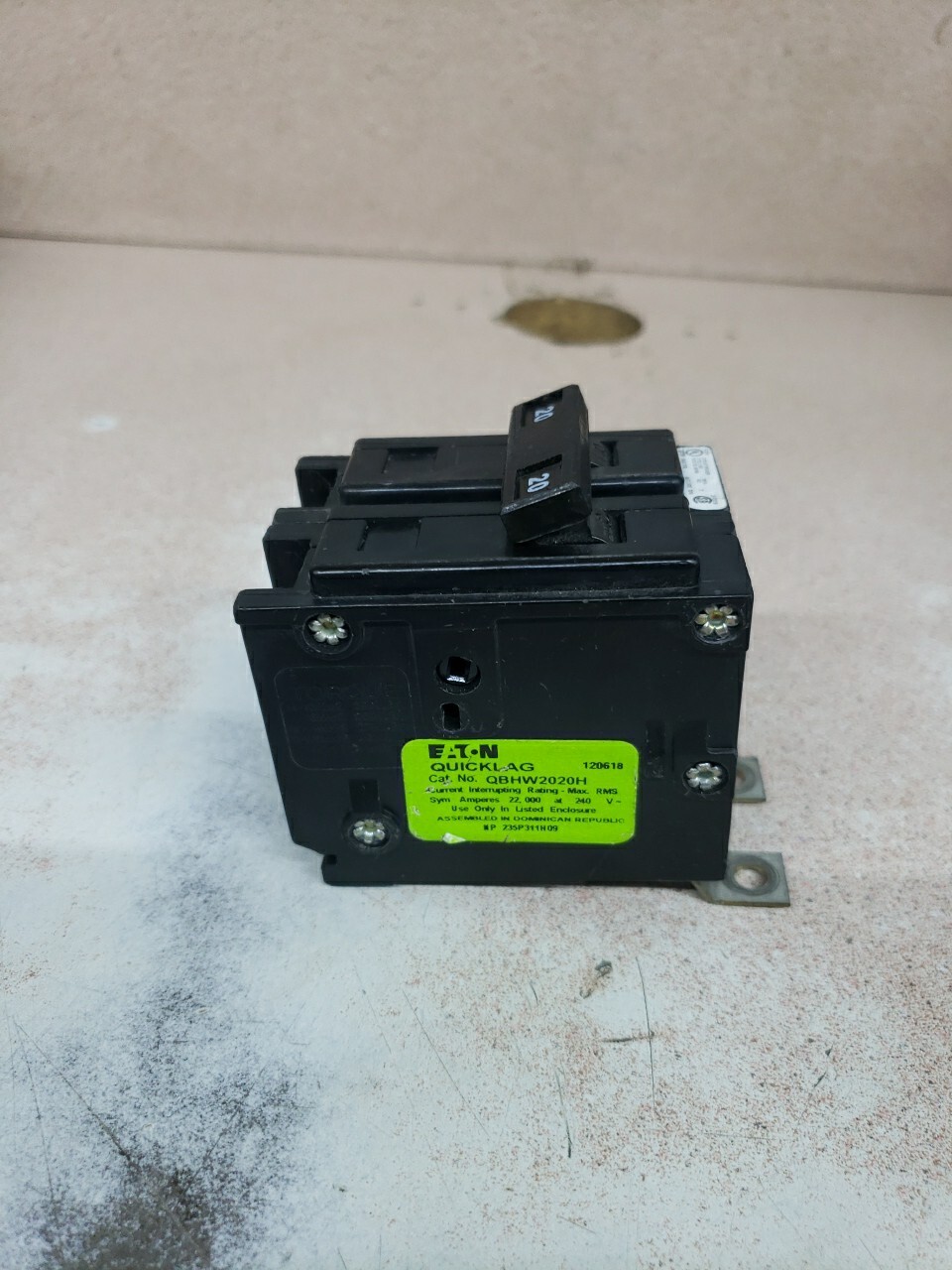 Eaton QBHW2020H Circuit Breaker 2P 20A 240VAC W#
