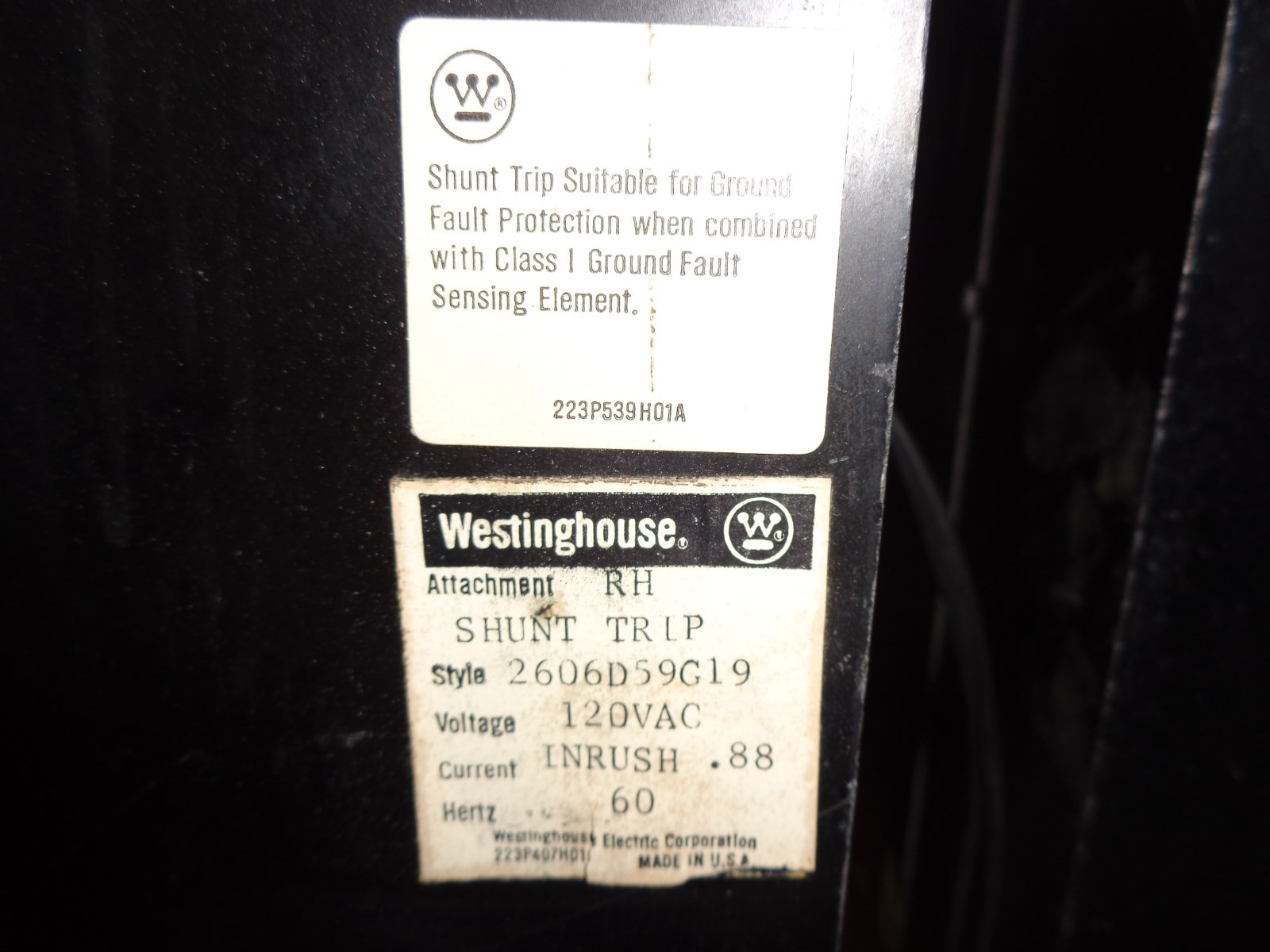 PERFECT WESTINGHOUSE PB31200 PB32500F W/ 1200A TRIP UNIT W/ SHUNT TRIP