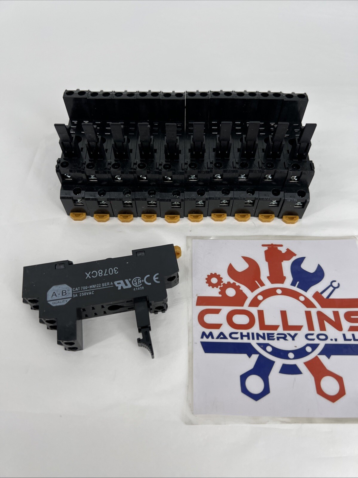 Allen Bradley 700-HN122 SER. A, 8 Blade Relay Sockets, 250VAC, 5A (Lot of 10)